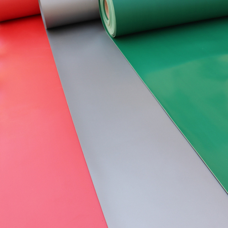 单色平面pvc地胶 防潮地平车间走廊铺地板 平面塑胶软胶皮pvc软板