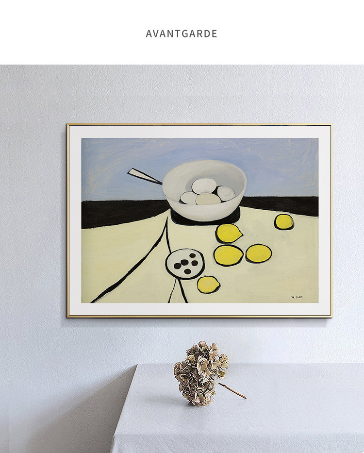 威廉斯科特静物装饰画现代简约抽象餐厅饭厅挂画客厅
