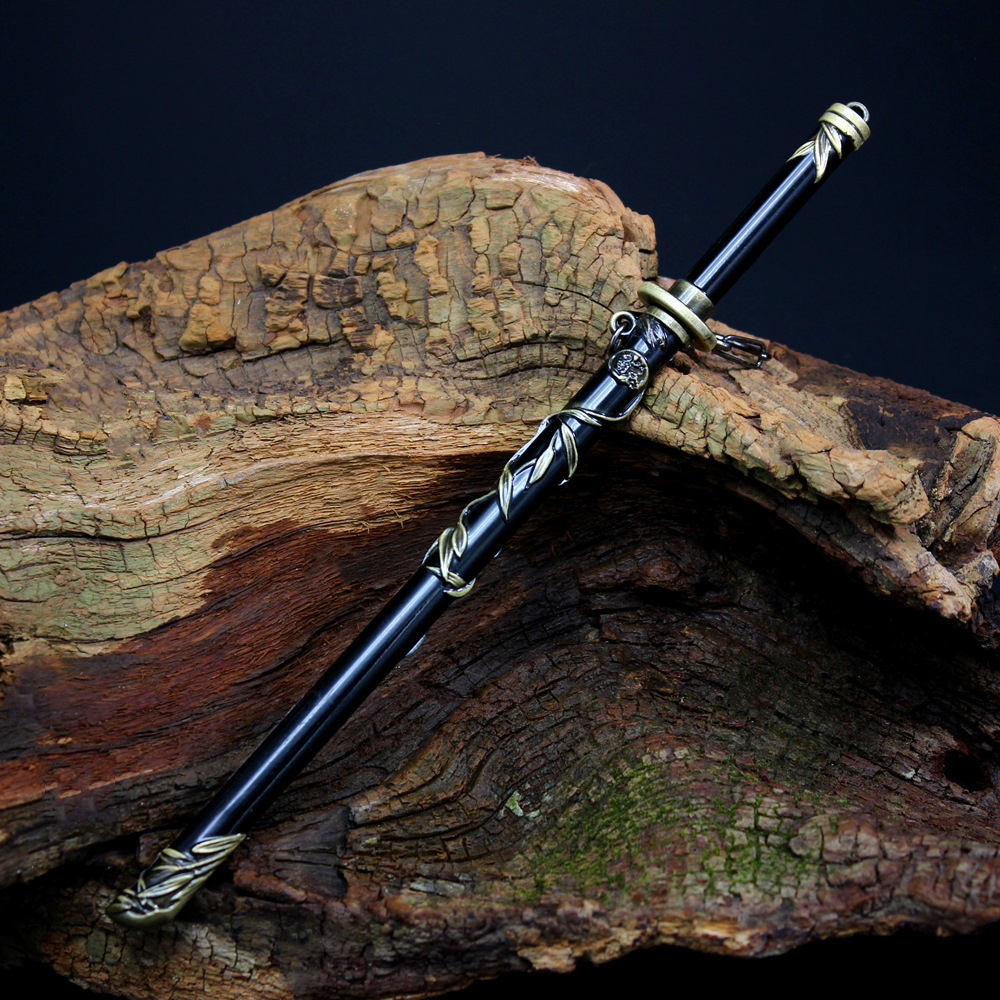 剑游戏兵器周边 聂云逐月剑 远行客贯白虹剑合金模型武器摆件22cm