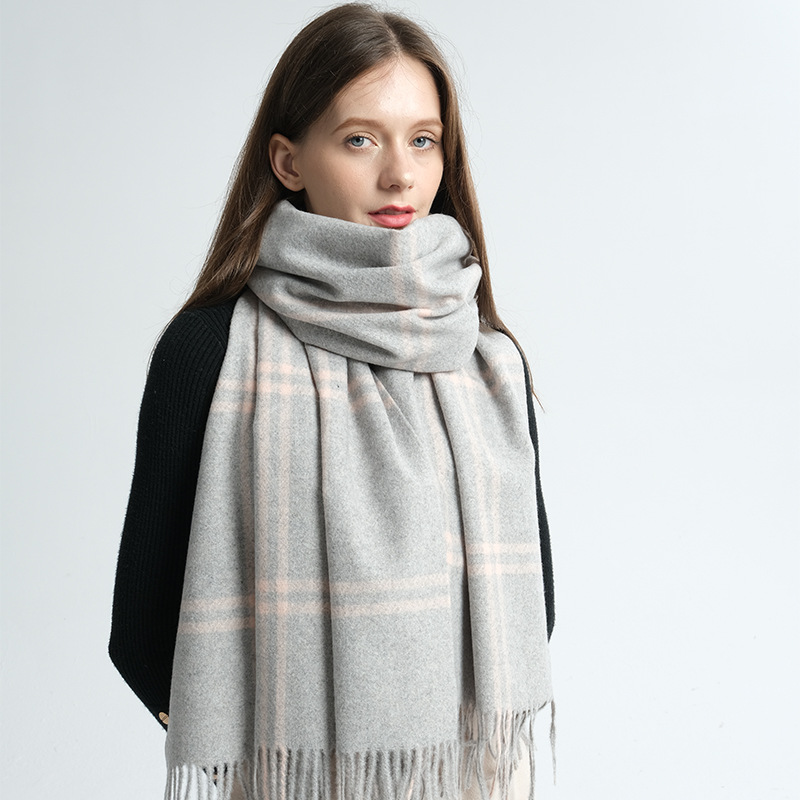 Cross-Border Foreign Trade Scarf Autumn and Winter Cashmere Scarf Plaid Women Thick Warm Scarf Autumn and Winter Shawl