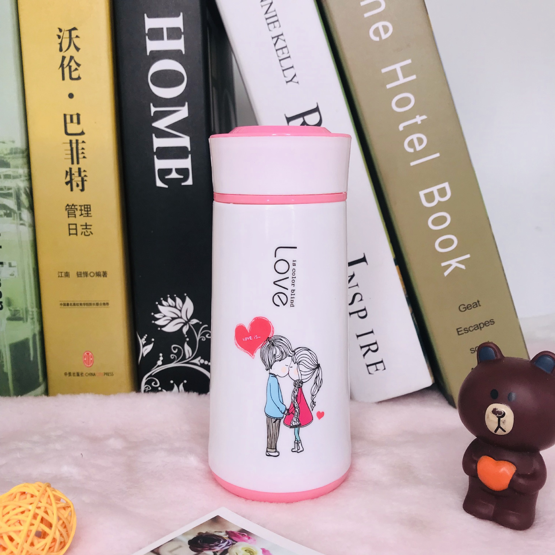 Advertising Couple Glass Opening Gift Cup Company Activity Advertising Cup Student Portable Tumbler