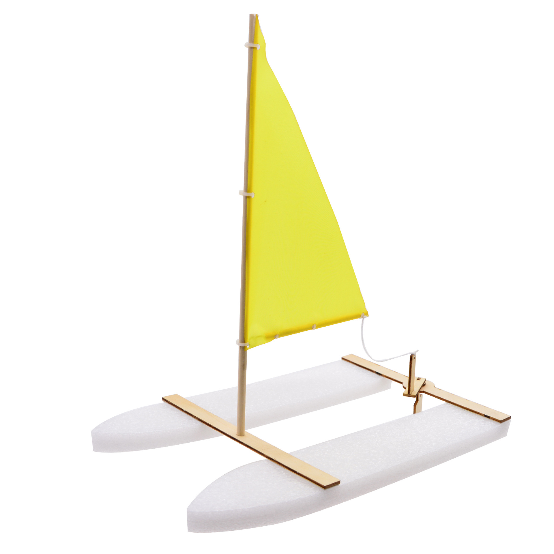 鳕鱼号双体帆船自航模型舰船模型 科技小制作小发明邢老师手工课