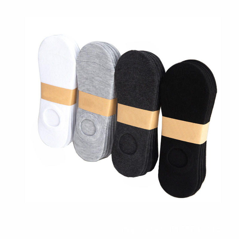 Spring and Summer Socks Male Socks Korean Style Low-Top Ankle Socks Silicone Low Top Invisible Socks Sports Men Cotton Socks Wholesale