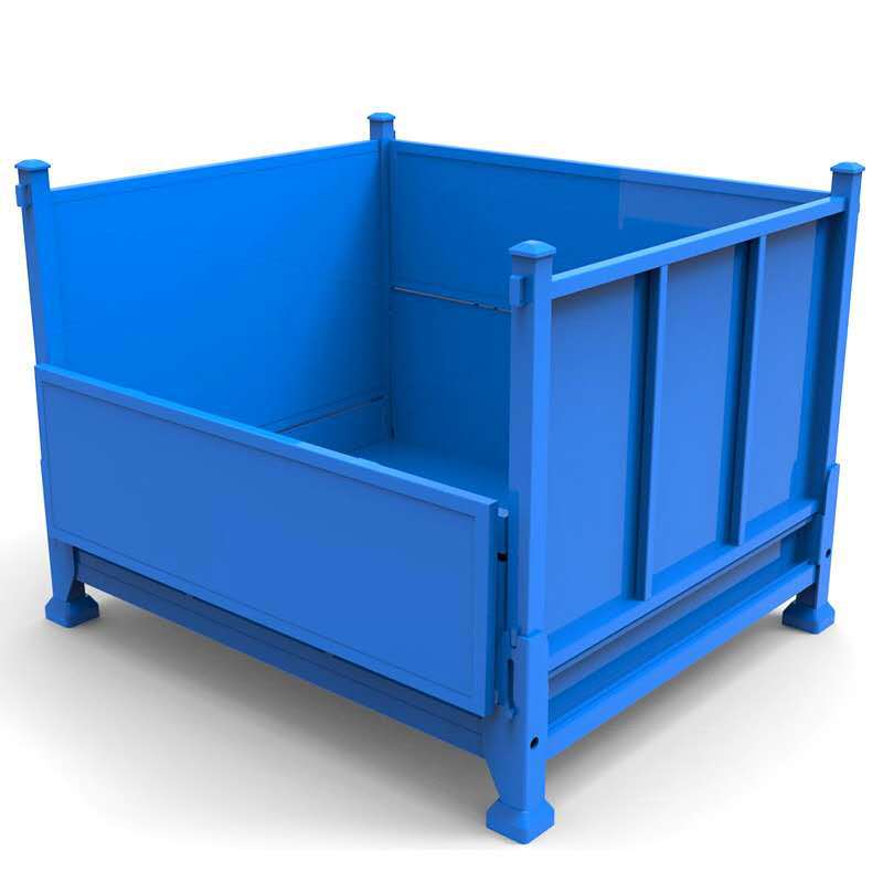钢制周转箱 可定制 仓库铁屑箱 运输箱