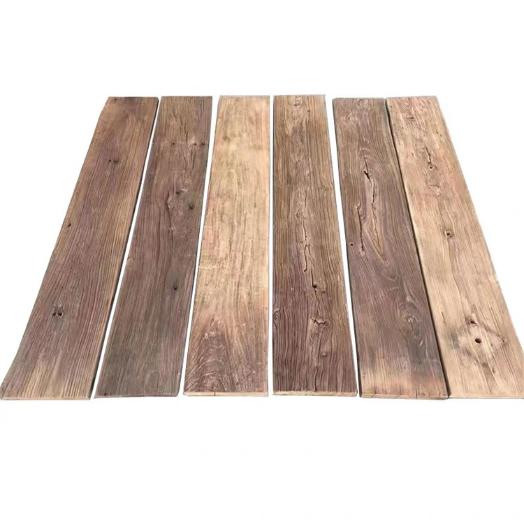 老木板楼梯踏步板风化做旧复古老榆木板摄影吧台背景墙实木护墙板
