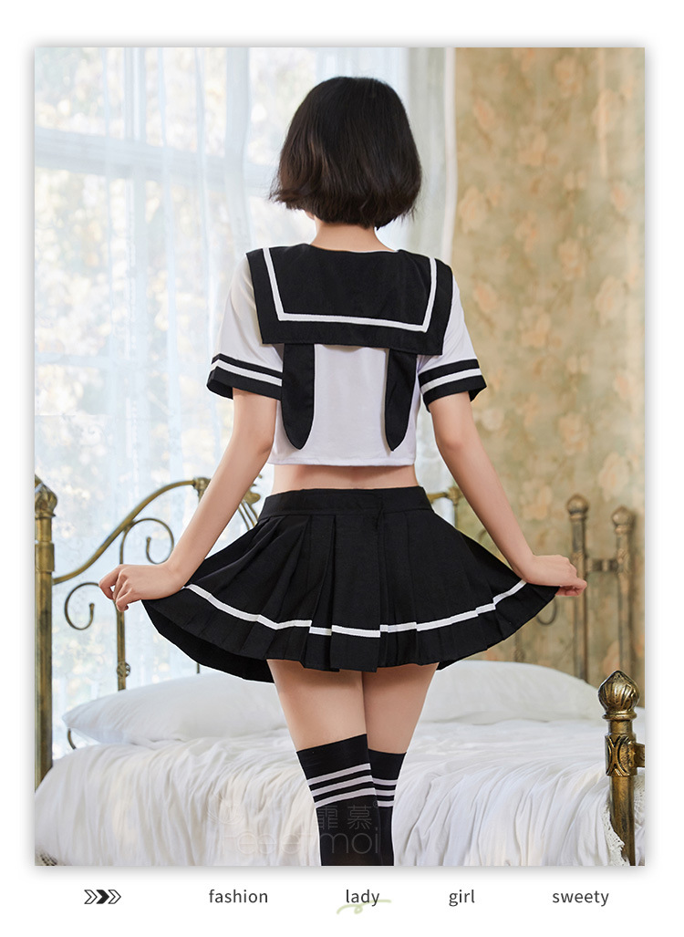 霏慕情趣内衣女jk制服诱惑激情角色扮演日系水手软萌学生套装7941