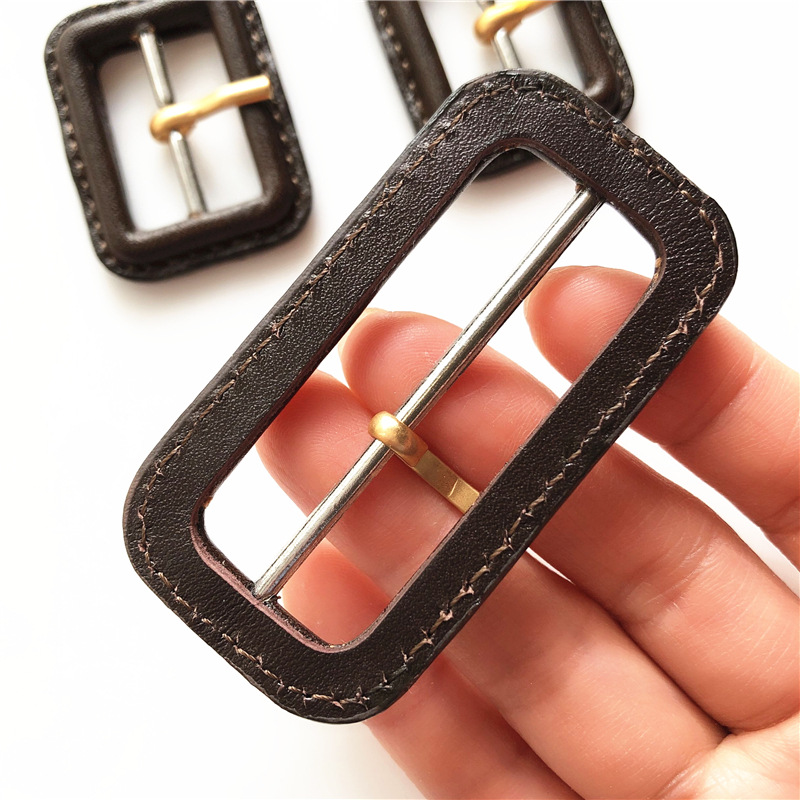 真皮日字扣风衣腰带调节扣大衣日子扣皮包扣真皮三档扣5色现货