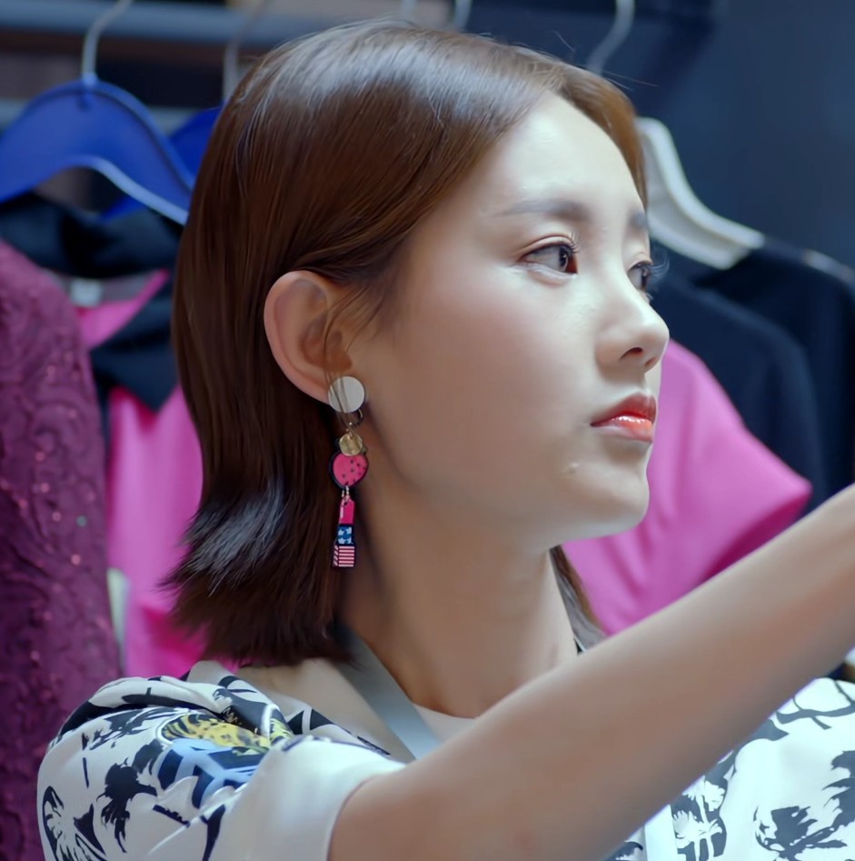 爱我就别想太多李一桐夏可可同款耳环s925银针夏季水果清新耳饰女