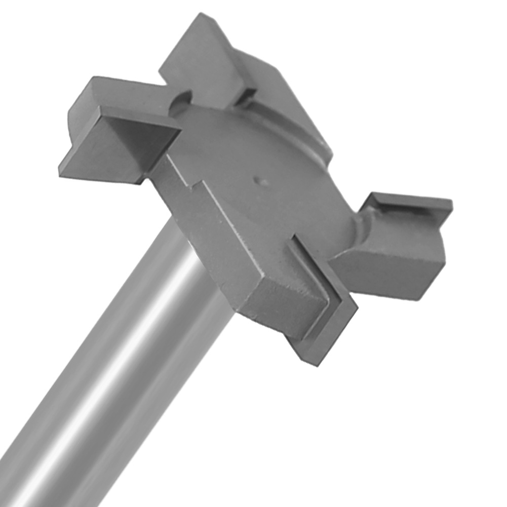 四刃t型刀开槽刀木工铣刀雕刻机刀头大直径开槽刀木工清底刀