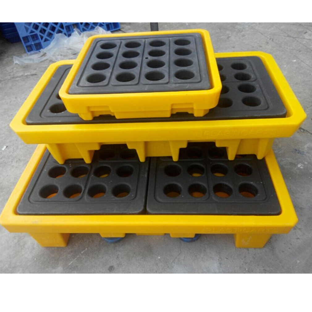 单桶危废液体防漏托盘双桶型防泄漏叉车托盘油桶运输防渗漏卡板