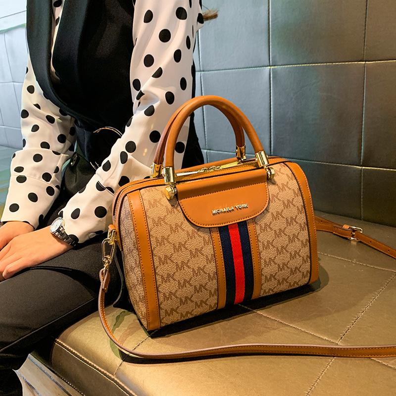 gsz古塞兹女包2020新款ins潮波士顿枕头包老花时尚休闲单肩斜挎包