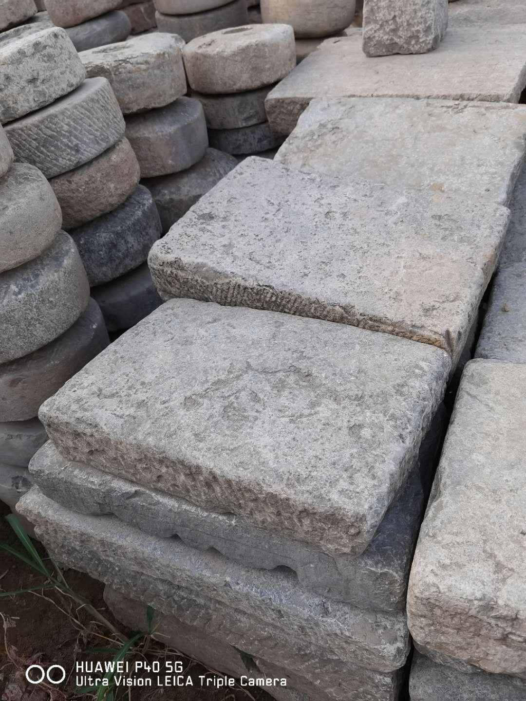 老石板旧石条锤布石旧石磨特色铺路生态文化老石器摆件