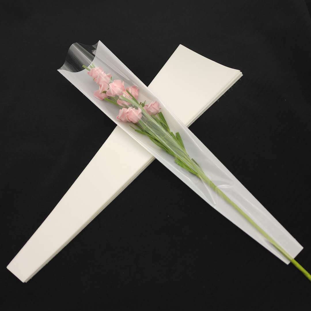 纯色单枝袋 鲜花包装 单枝玫瑰 花店用品 情人节 520 满100元包邮