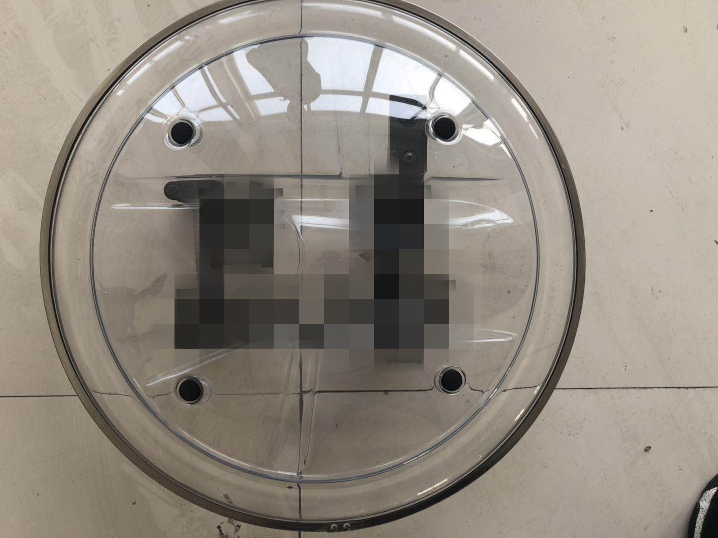 pc透明法式防暴盾牌港式圆盾牌保安战术多功能包边防护组合盾牌