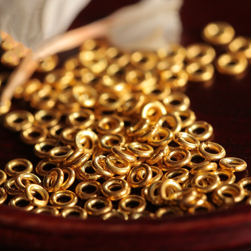 尼泊尔老金小金圈隔片 手链  手串 项链手工饰品配件