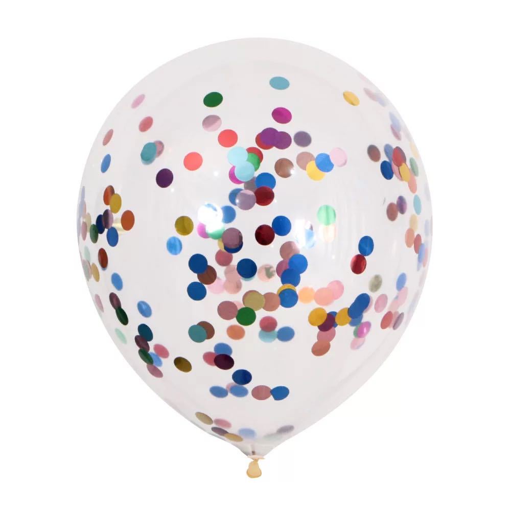 8克圆形彩色铝箔亮片气球派对生日活动装饰
