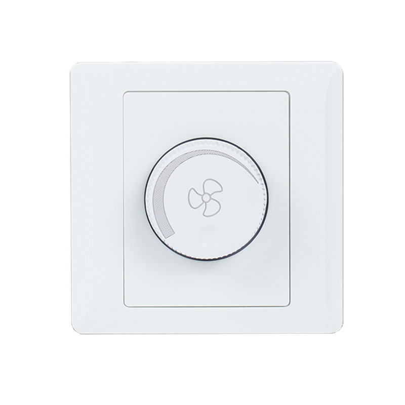 批发86型暗装吊扇调速开关电风扇调节旋钮开关无极调速开关