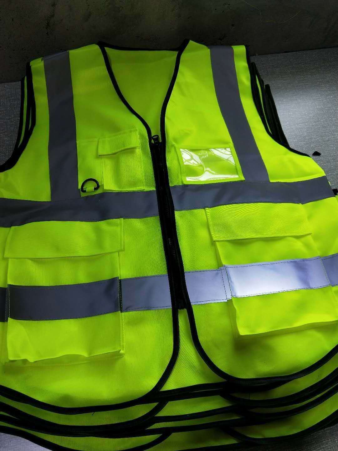 多口袋燕尾反光衣 反光马甲 反光背心 交通安全反光衣 发光背带