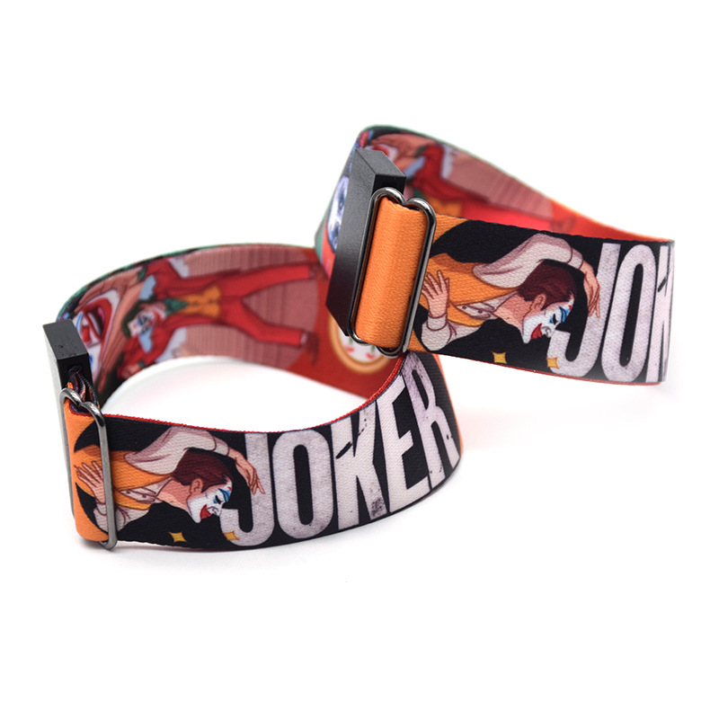 欧美影视 小丑 织带手环 环保手环 成人儿童通用