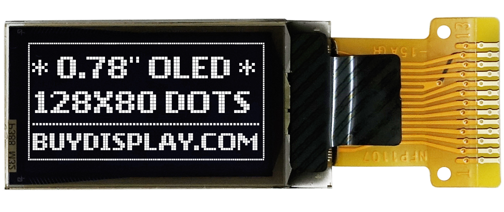 78寸oled显示屏/显示模块/128x80点阵/4线spi串口