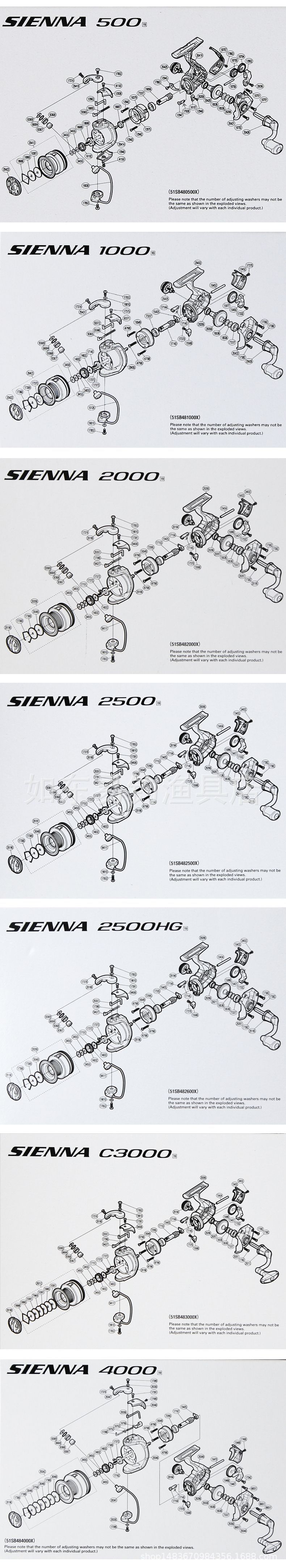 19款shimano sienna fg 纺车轮 纺车轮 鱼线轮 路亚轮渔轮