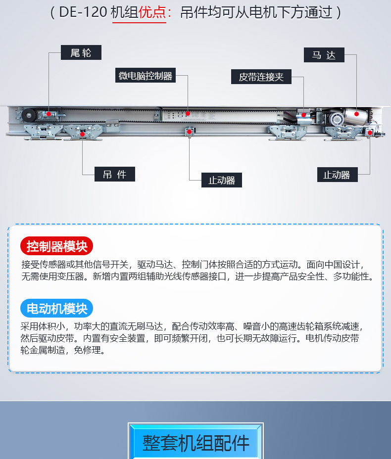 特普纳120a自动门机组平移门感应门电动玻璃门轨道控制器整套定制
