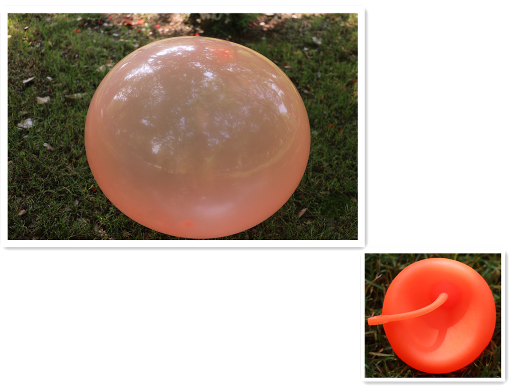 跨境爆款泡泡球 tpr吹气球亚马逊 bubble ball 注水球拍拍球玩具