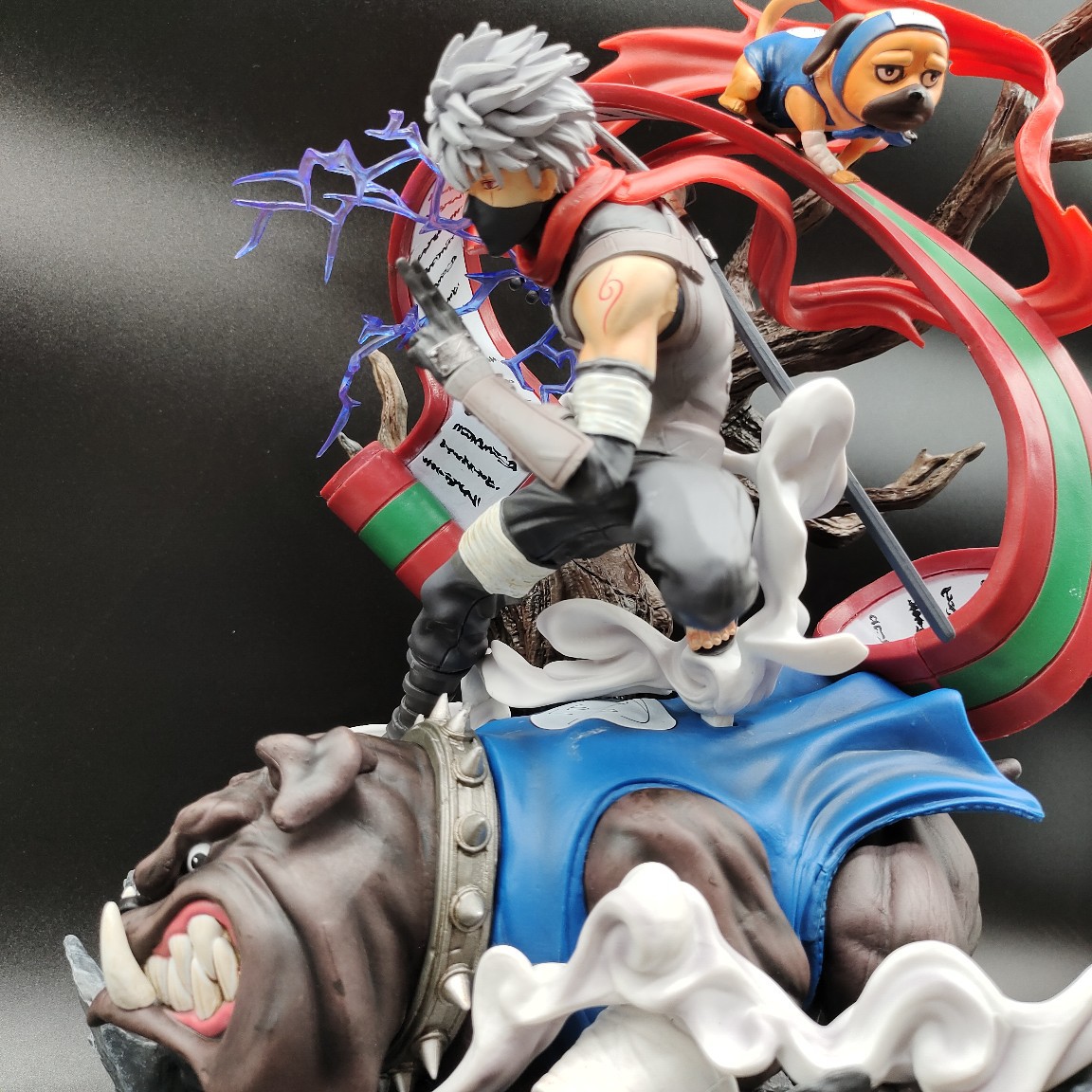 火影忍者gk 旗木卡卡西 写轮眼通灵忍犬 暗部kol手办雕像超大模型