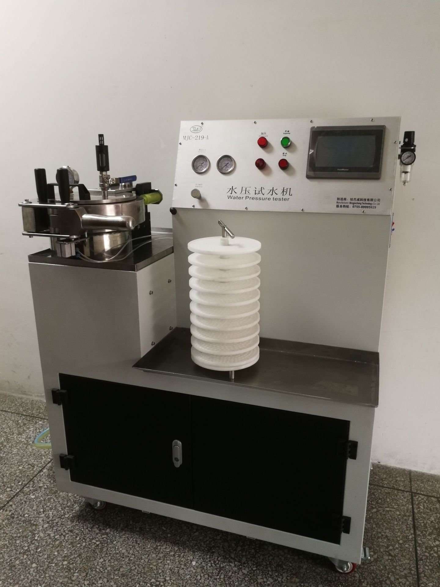 防水产品耐压试验机,性能高100-150度水压试水机