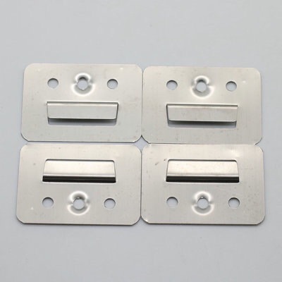 木塑纤维集成护墙板卡子 pvc护板固定片 竹木纤维快装墙面卡扣