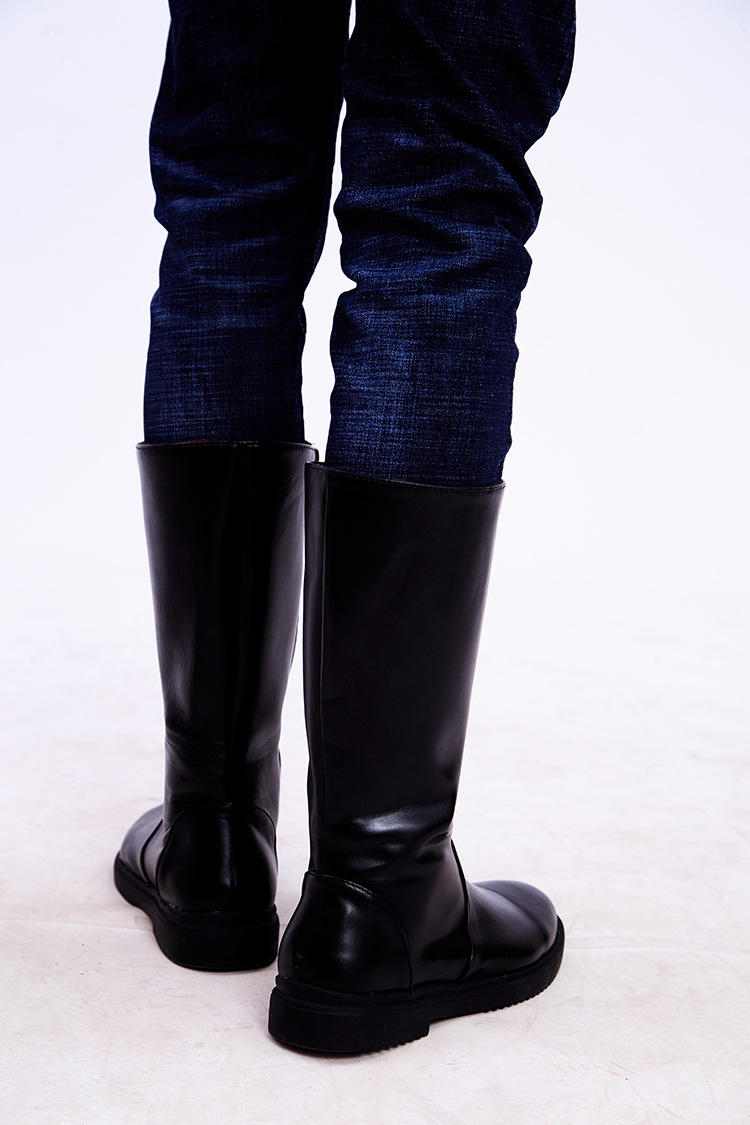 阅兵高筒靴军鼓乐队演出军官靴骑马升旗手军靴国旗班仪仗队长筒靴