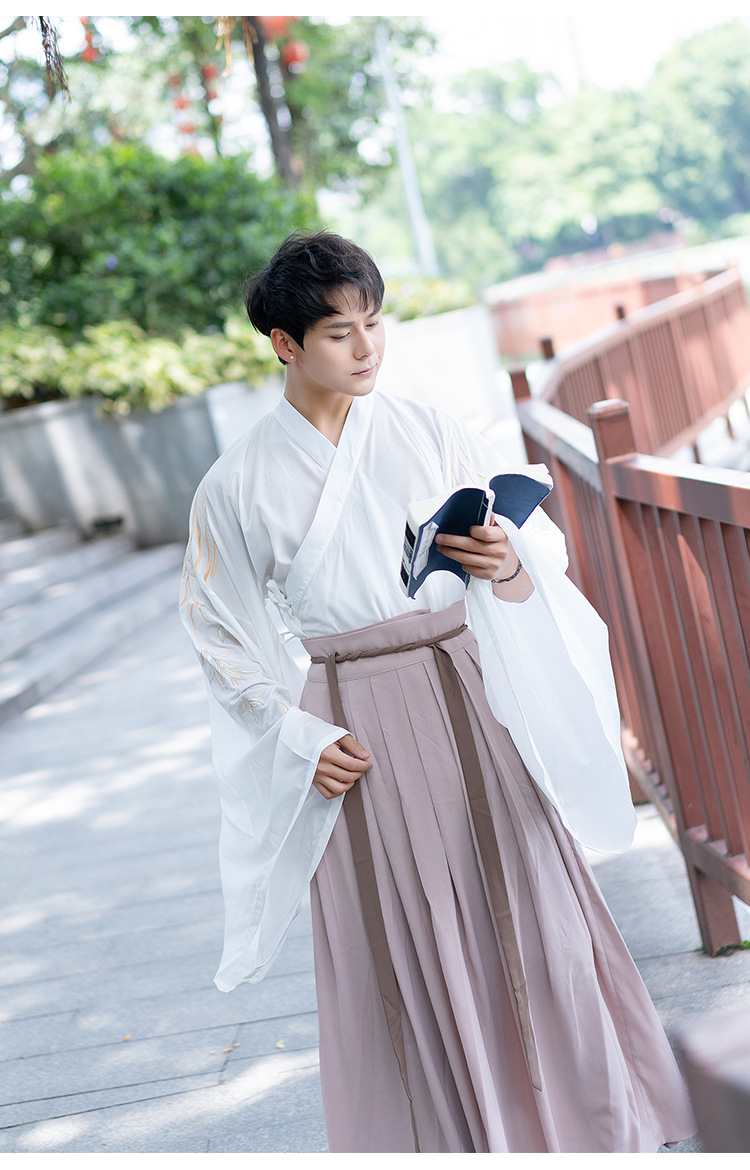 中国风汉服男仙气飘逸魏晋风夏古装侠客书生古风cos公子胖子200斤