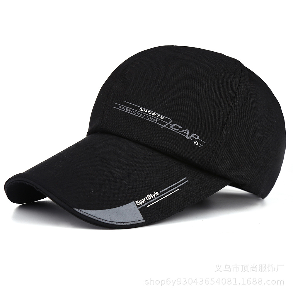 Korean Style Men's Hat Canvas Sales Volume Product Outdoor Sports Peaked Cap All-Match Leisure Sun Shade Sun Protection Baseball Cap for Women