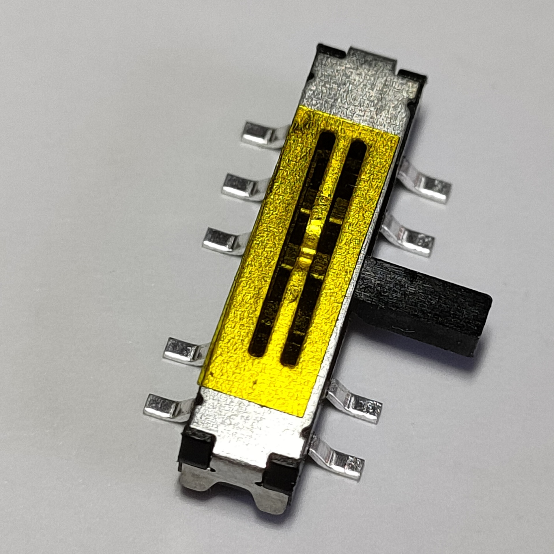 厂家直销拨动开关15x35x35十脚卧式贴片耐高温四档迷你拨动开关