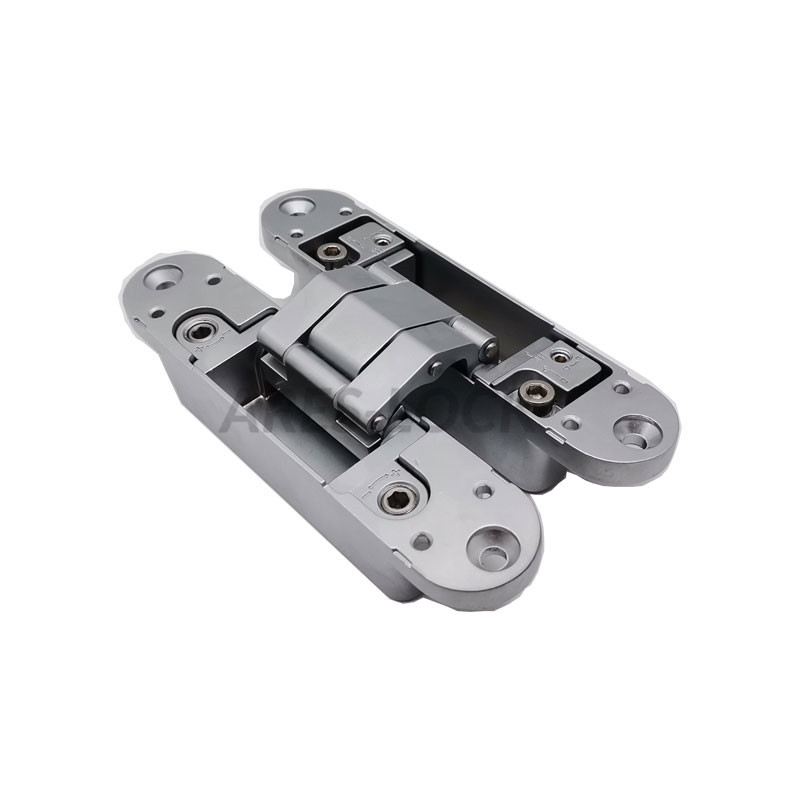 三维可调合页 锌合金材质 承重60公斤 室内木门隐藏合页