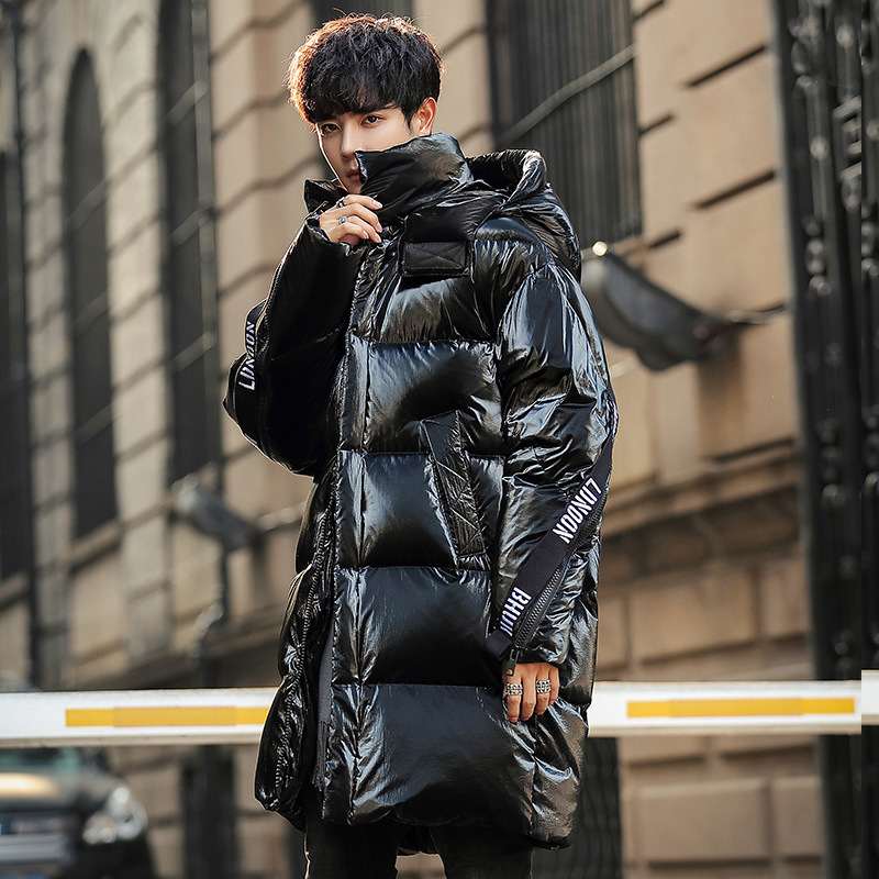 2020新款冬季羽绒服男女中长款韩版白鸭绒加厚保暖连帽外套情侣款