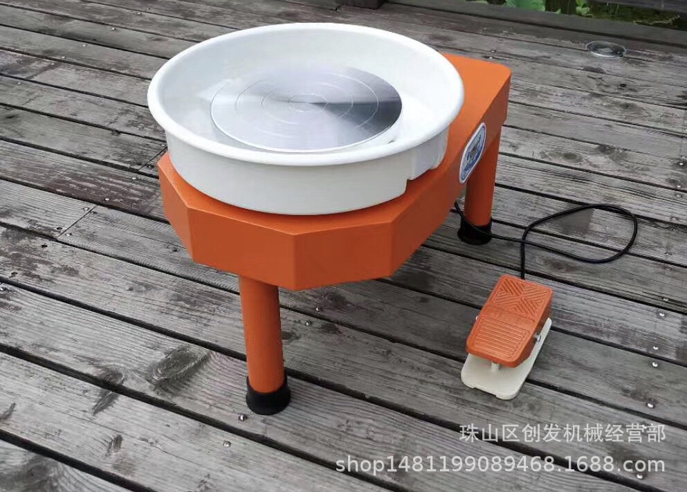 迷你陶艺拉坯机陶艺机少儿童脚踏电动拉胚机专业家用教学电动转盘