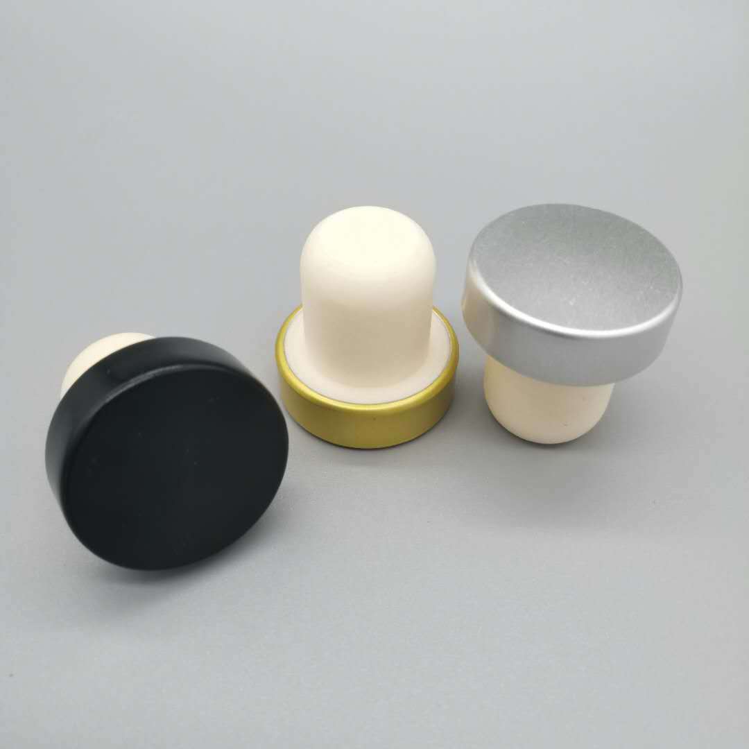 电化铝高分子冰酒瓶高分子t型塞伏特加瓶塞氧化铝白酒塞方酒瓶盖