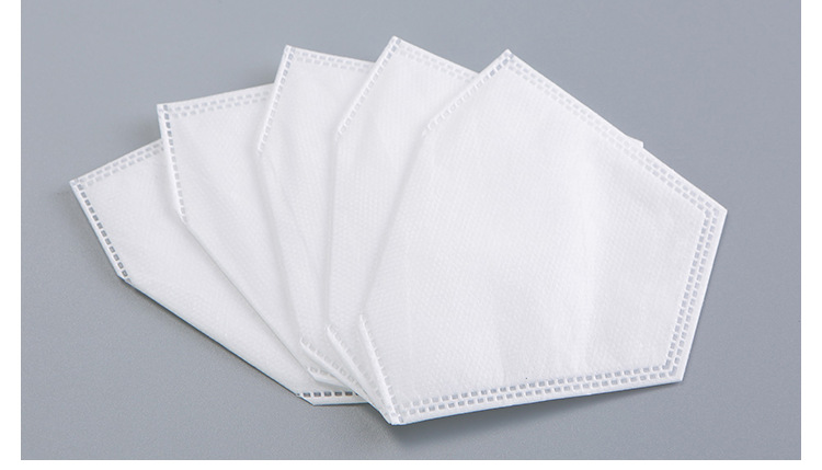 5过滤片活性炭防尘透气海绵口罩垫片五层滤芯