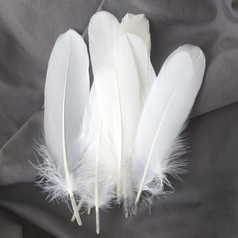 white feather goose feather hard floating dream catcher decorative wings sunflower wall decoration kindergarten handmade art class material