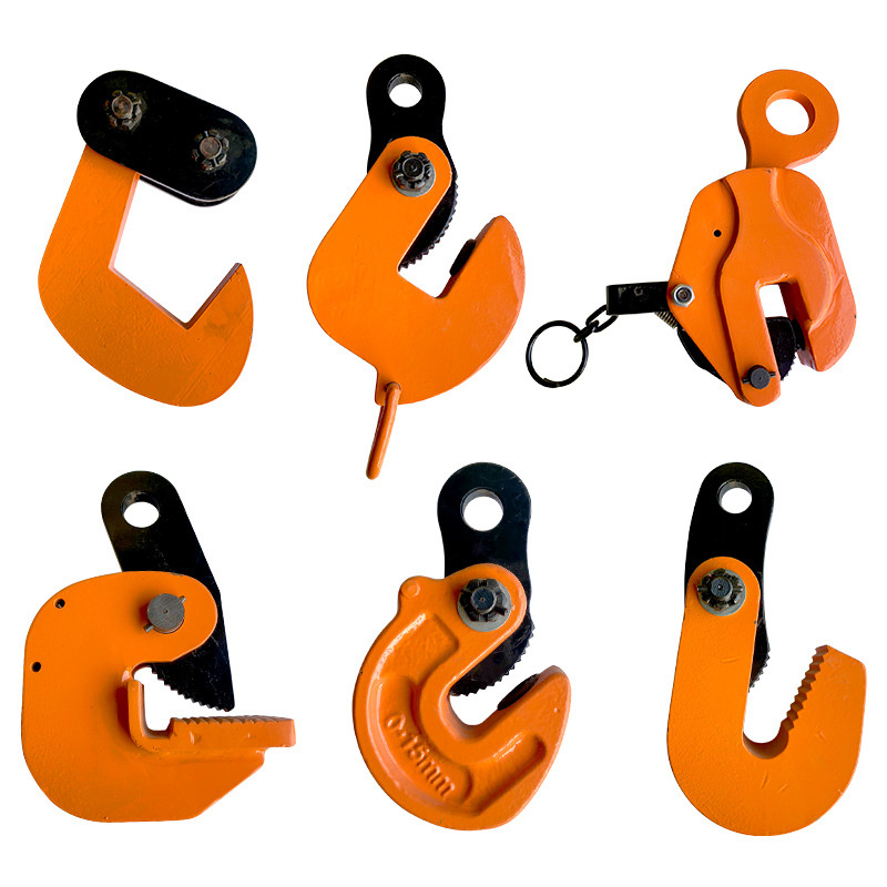 起重吊钳模锻横吊竖l型pdq平吊钳钢板夹钳夹具夹子行车吊钩3吨5t