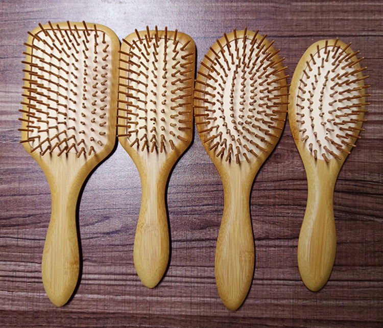 梳造型美发板梳发廊家用楠竹气囊按摩梳养发护发木梳按摩梳气囊梳