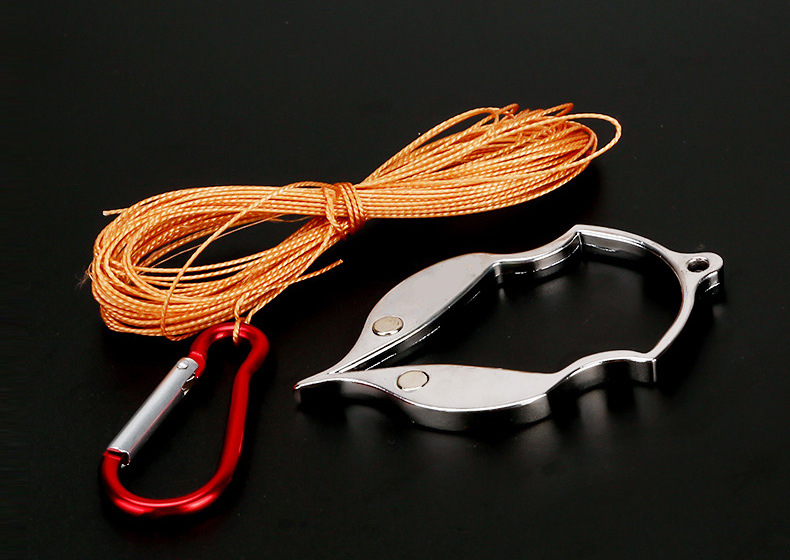 防挂底脱钩器摘钩器挂底取钩器渔具 带磁铁渔具配件金属材质