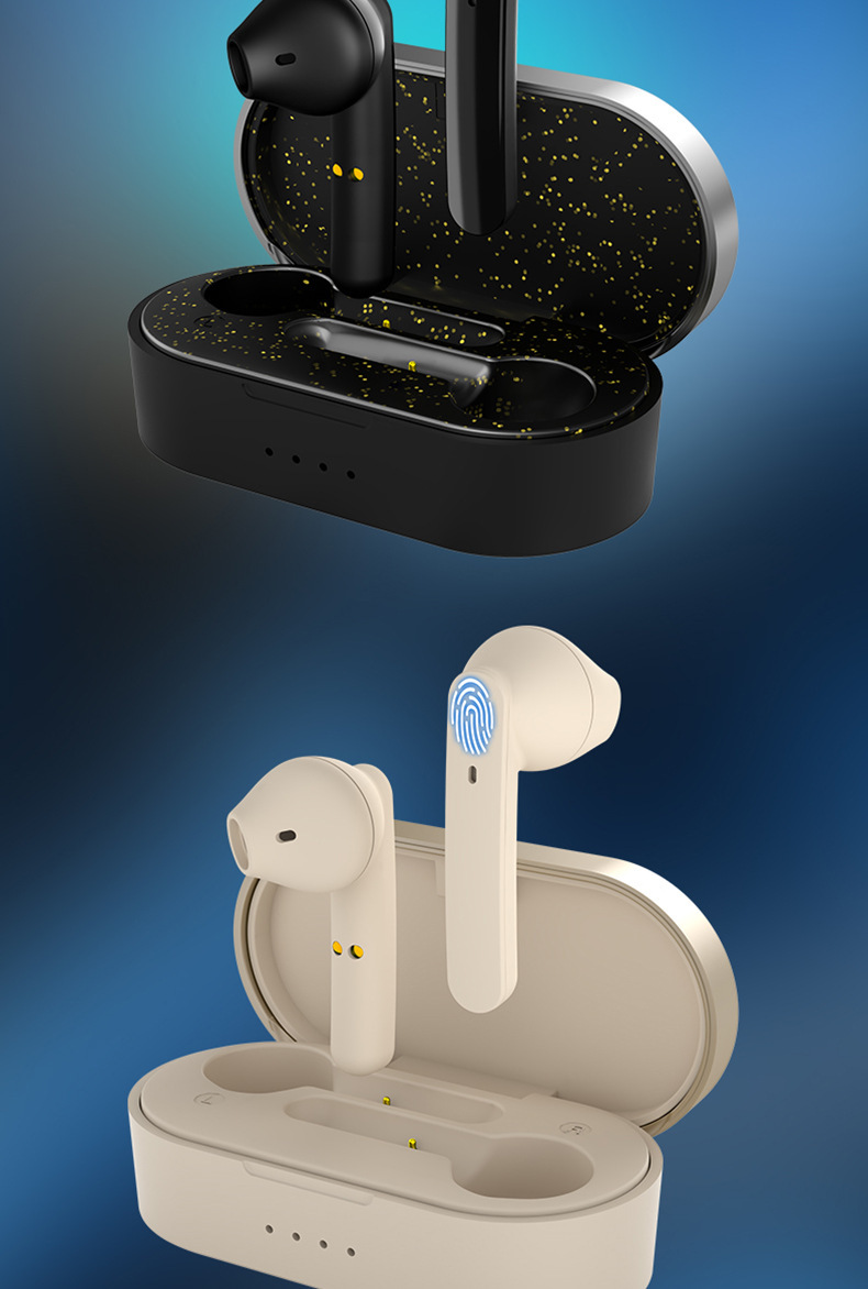 新款tws无线蓝牙耳机 双耳触控5.0运动商务迷你入耳式带充电仓