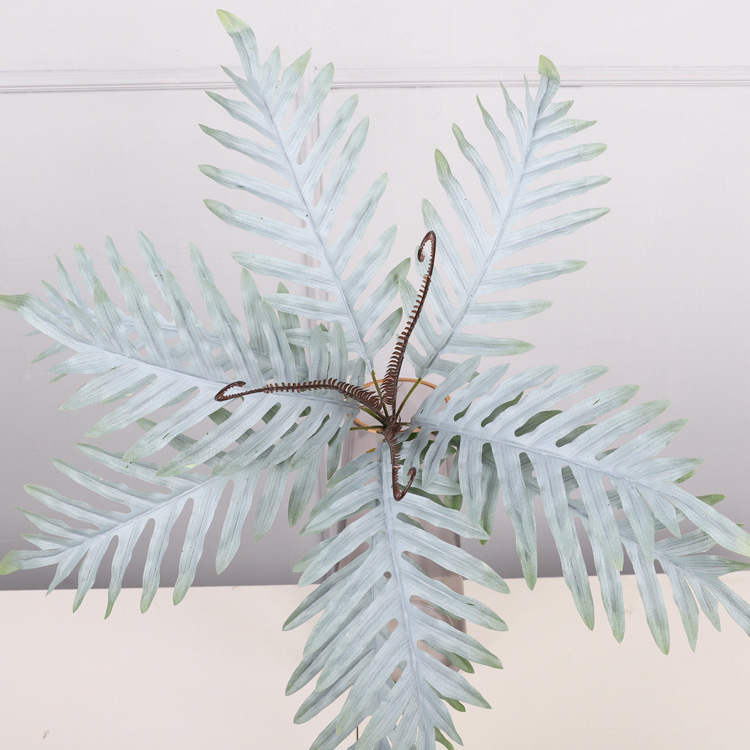人造绿植批发 孔雀草 仿真凤尾蕨 苏铁草 室内造景仿真植物装饰