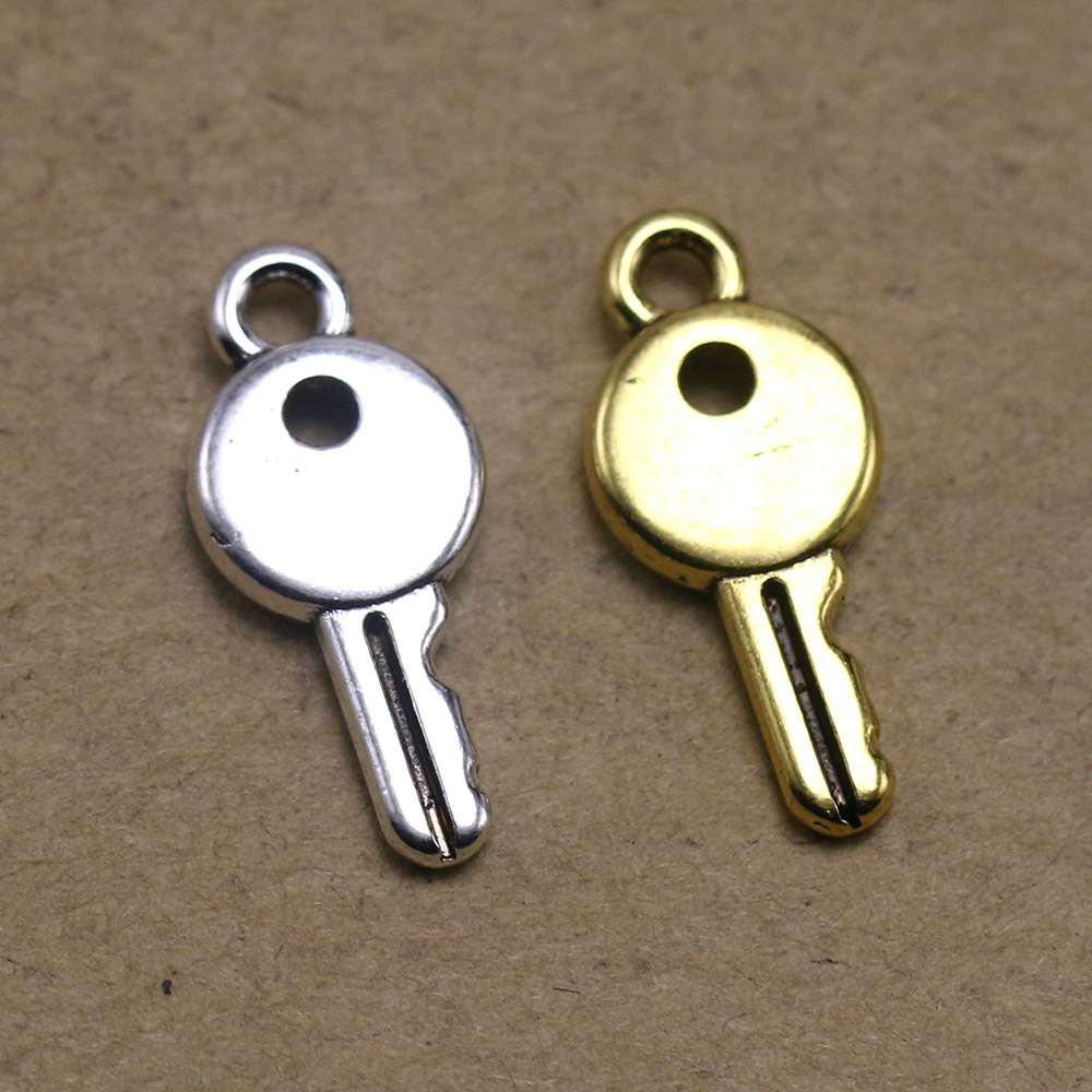 韩版饰品配件 型合金钥匙个性手链吊坠女士耳环挂件 diy手工 批发