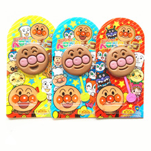 日本进口零食不二家面包超人巧克力单支棒棒糖微笑脸儿童休闲零食