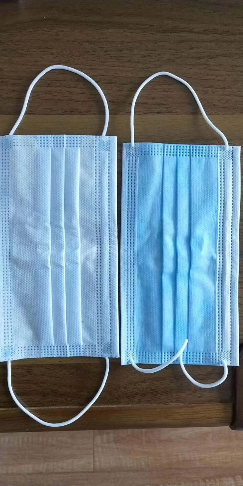 飘安一次性医用口罩三层无纺布口罩防雾霾防尘劳保口罩 蓝色