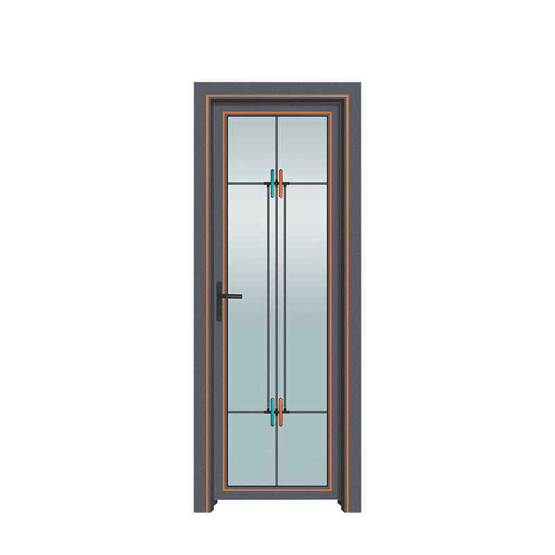 定制断桥铝合金门 单开卫生间钢化玻璃门 厕所隔音厨房浴室平开门