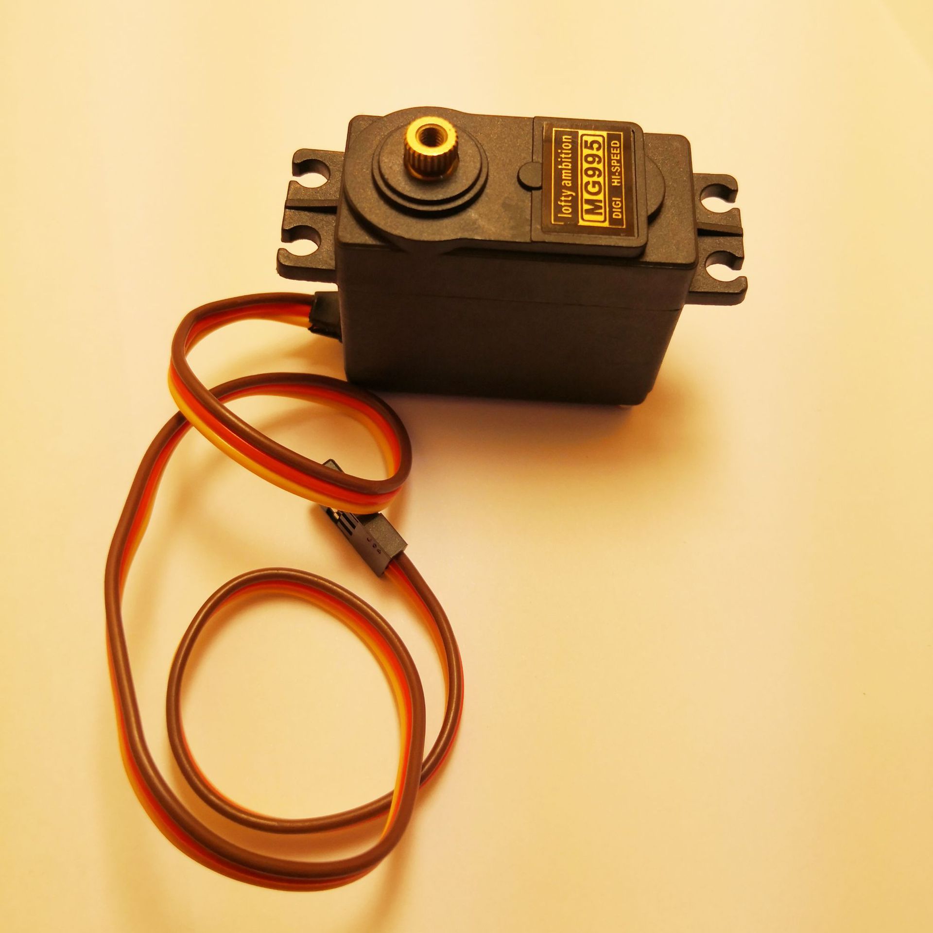 摇臂mg995舵机 航模 双足机器人机械手 遥控车55g金属铜齿轮舵机